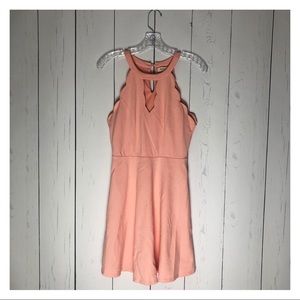 Scallop Edge Mini Dress